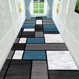 Carpet Nordic Modern Villa Long Corridor Carpet Runner Hall Passageway Home Large Rugs Stairway Comfortable Durable Washable Floor Mat T240422