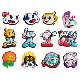 11colors halloween game princess Anime charms wholesale childhood memories game funny gift cartoon charms shoe accessories pvc decoration buckle soft rubber clog