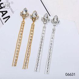 set with rhinestone elegant goddess light simple and long tassel headgear earrings jenny accessories miguel