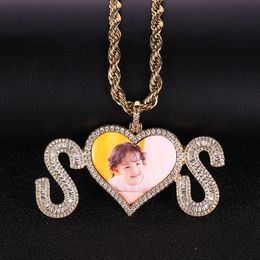 New Fashion Hip Hop 2 S Letter Personalized Frame Pendant Collection Commemorative Photo Exquisite Necklace