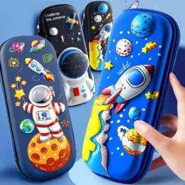 Bags Stationery Box Student's New Cute Creative 3D Astronaut EVA Large Capacity Male Female Children's Pencil Case