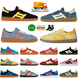 New Spezials Handball Spezial Almost Yellow Scarlet Navy Gum Low Platform Night Shadow Brown Collegiate Green White Grey Casual Shoe Sneakers Gym Shoes Flat Loafers