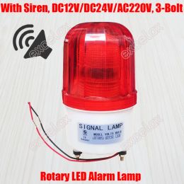 Accessories LED Flashing Light Strobe Siren Beacon Revolving Fire Alarm Sound Warning Signal Lamp for Guard Post Sentry Box Vehicle