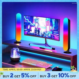 Table Lamps RGB Magic Color Desktop Atmosphere Lamp Computer Decoration E-sports Live Car Bluetooth Pickup Nightlight Sound