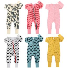 One-Pieces Spring Cute Kids Newborn Baby Boy Girl Cotton Romper Cartoon Print Long Sleeve Jumpsuit Outfit Autumn Casual Clothes 3M 3T