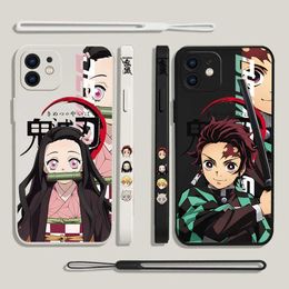 Cell Phone Bumpers Anime Demon Slayer Case For Samsung A54 A34 A73 A53 A33 A23 A14 A13 A03S A04 A04S A04E A72 A52 A52S A32 A22 A12 A71 A51 4G 5G Y240423