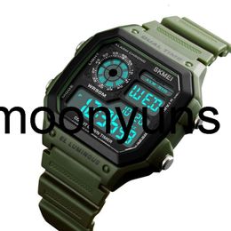 skmei watch 2022 SKMEI Fashion Outdoor Sport Watch Men PU Strap Multifunction Waterproof Watches Alarm Male Digital Watch reloj hombre Wristwatches D1 high quality