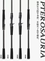 Accessories 2023 New Tsurinoya Pterosauri Ii Lure Fishing Rod 1.98/2.1/2.2/2.4m Fuji Parts Spinning/casting Bass Rod Lure Weight 528g