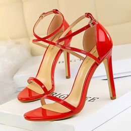 Dress Shoes Women Fetish 8cm 11cm High Heels Platform Sandals Summer Low Roman Pumps Lady Gladiators Stiletto Stripper Catwalk H240423