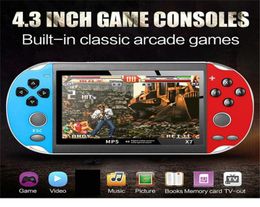 43 inch Video Game Console X7 GBA Gamepad 8GB Double Rocker Dual Joystick Arcade Retro Games Consoles Portable Handheld MP5 Playe1799926