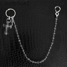 Silver Vintage Cross Individuality Bag Chain Men and Women the Same Style DQBS