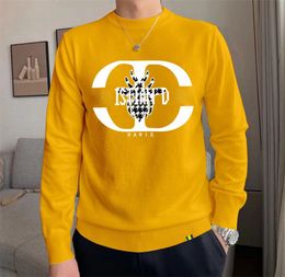 Men's sweater Fashion men's casual round long sleeve sweater men's and women's letter printed sweater #BA#1AA4428