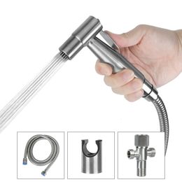 Handheld Hand Bidet faucet For Bathroom hand sprayer shower head set toilet Stainless Steel self cleaning 240415