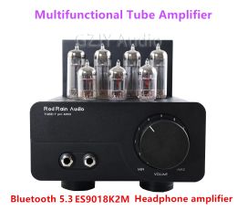 Amplifier HIFI TUBE7 Electronic Tube Power Amplifier Bluetooth, And Headphone Amplifier Function, 1 * ECC83, 2 * ECC82 4 * EL84EH