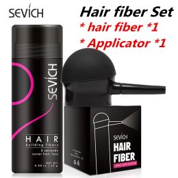 Shampoo&Conditioner Keratin Hair Fiber Applicator Hair Building Fiber Spray Pump Styling Color Powder Extension Thinning Thickening Hair Growth 2pcs