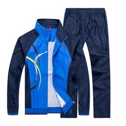 Men And Women Sportswear Sets Spring Tracksuit 2 Piece Sports Suit JacketPant Couple Sweatsuit Male Fashion Print Clothing 240408