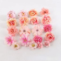 Decorative Flowers Faux Material Kit Wall Room Decoration Outdoor Pography Props Handmade With Hair Card