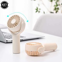 Other Appliances Rotating Mini Portable Handheld Ventilation Fan Electric Air Cooling Fan USB Charging Outdoor Travel Manual Fan Womens Products J240423