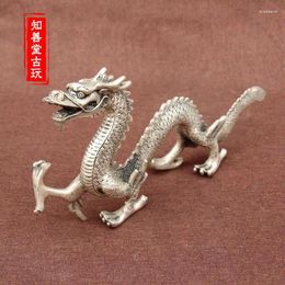 Necklace Earrings Set Pure White Copper Bronze Dragon Animal Home Living Room Decoration