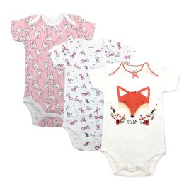 One-Pieces 2021 Newborn Baby Boy Girl Romper New Baby Clothing Baby Clothes Short Sleeve Infant Product 3 PCS Baby's sets