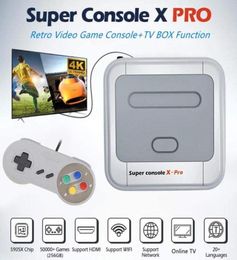 Super Console X Pro S905X HD WiFi Output Mini TV Video Game Player For PSPPS1N64DC Games Dual System Builtin 50000 Portable P6403188