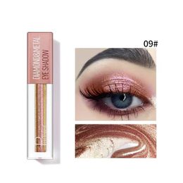 Pudaier Novo 12 colorido Glitter Eyeshadow Diamond Metal Liquid Shadow Eye Eye Glitter Makeup Cosmetics Shimmer Cream Eye Shadow 2024