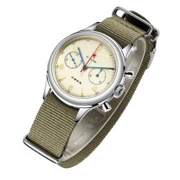 Kits SEAKOSS 21 Zuan 1963 Swan Neck Movement Watch Man Pilot Chronograph Mechanical Watch Luminous Waterproof Clock