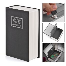 Boxes English Dictionary Shape Money Saving Box Safe Book Coin Piggy Bank With Key Cash Coins Saving Boxes LockUp Storage Box