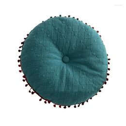 Pillow Inyahome Round Chair Floor Sofa With Pompom Meditation Futon Tatami Home Bedroom Decorative Luxury