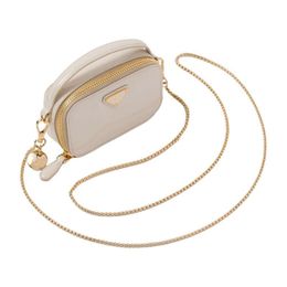 / Women's Mini Ivory White Lacquer Leather Chain Shoulder Bag Original Quality