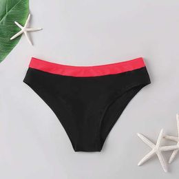 Swim Wear Swimsuit Women High Waist Bikini Bottoms Tummy Control Swimsuit Briefs Pants Swimming Shorts Basic Trunks New Beach Shorts 240423