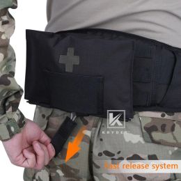 Survival KRYDEX Tactical LBT9022 Seal Medical kit Pouch 5.5"*9" Quick Release Modular MOLLE Belt Outdoor Emergency Blow Out Storage Bag