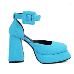 Dress Shoes Big Size Oversize Large Square Toes Thick Heel Platform Height Increasing Fashion Trend Simple And Elegant