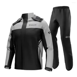 Raincoats SULAITE Split Rain Coat Waterproof Raincoat Suit Breathable Reflective Stripe For Riding Cycling Equipment