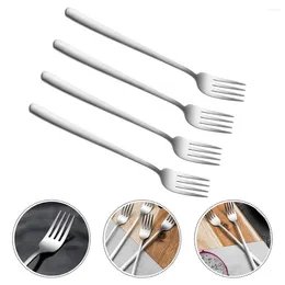 Dinnerware Sets 4pcs Grade Stainless Steel Fork Non-stick Dinner Flatware Forks For Restaurant