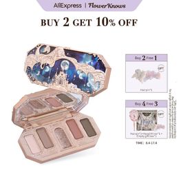 Flower Knows Moonlight Mermaid Series Jewelry Eyeshadow Palette Five-Color 6.3g 240415