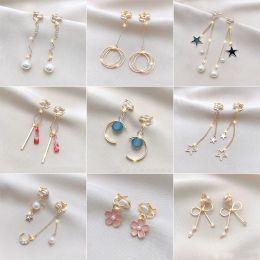 Earrings 2023 New Fashion Trend Unique Design Elegant Delicate Zircon Layered Shell Earrings Women Jewellery Party Premium Gifts Wholesale