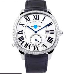 Dials Working Automatic Watches carter New Drive Series Back Transparent Date Set Diamond Mechanical Watch Mens WSNM0004