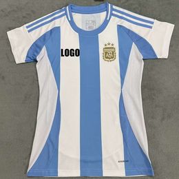 Soccer Jerseys 2425 Argentina Home Womens Football Jersey Short Sleeved S-xxl