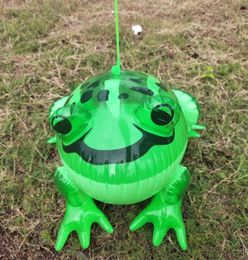 PVC Balloons inflatable glowing frog with elastic rope bouncing children039s Glow toy balloon Squeaking leg3341468