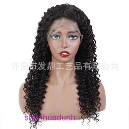 Straight lace front wig real human hair curly headband straight
