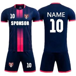 Fans Tops Tees Children Football Jerseys Men Soccer Clothes Sets Short Sleeve Kids Women Football Uniforms Adult Kids Soccer Tracksuit Jersey Y240423