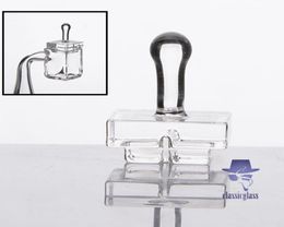 Quartz Carb Cap for Sugar Cube Styled smoke Banger Nail Square nails caps with 2 cuts4049866