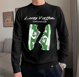 Designers pullover tröja män kvinnor mode man kvinna håller varm stickad höst vinter svart långärmad kläder topp varm underkläder kofta aa6645