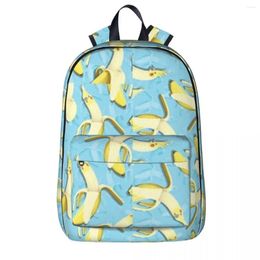 Backpack Bananaaaa! - Cockatiel Banana Pattern Backpacks Boys Girls Bookbag Students School Bags Cartoon Children Kids Rucksack Travel