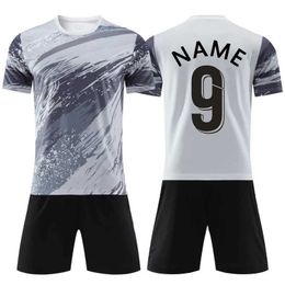 Fans Tops Tees Personalised Printed Football Jersey set suit Kids Adults Soccer Shirt Short Men Women with Name Team Number Y240423