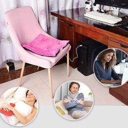 Carpets Mobile Heated Seat Cushion USB Charging Portable Electric Heating Pad For Waist Back Stomach