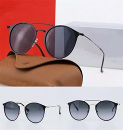 Classic Round Sunglasses Brand Designer UV400 Eyewear Metal Gold Frame Sun Glasses Men Women Mirror Sunglasses Polaroid glass Lens1835894