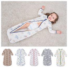 sets Cotton Baby Long Sleeve Sleeping Bag Kids Pajamas AntiKicking Cocoon For Newborn Envelope Sleep Sack Bedding For 018M