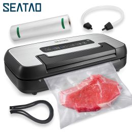 Sealers SEATAO VH5156 Save energ Food Vacuum Sealer Machine Automatic Commercial Household Food Vacuum Sealer Packaging retain freshness